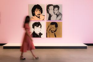 Exhibition view: [Andy Warhol][0], _Pop Masters: Art from the Mugrabi Collection, New York_, HOTA Gallery, Gold Coast (18 February–4 June 2023). Courtesy HOTA Gallery.  


[0]: https://ocula.com/artists/andy-warhol/